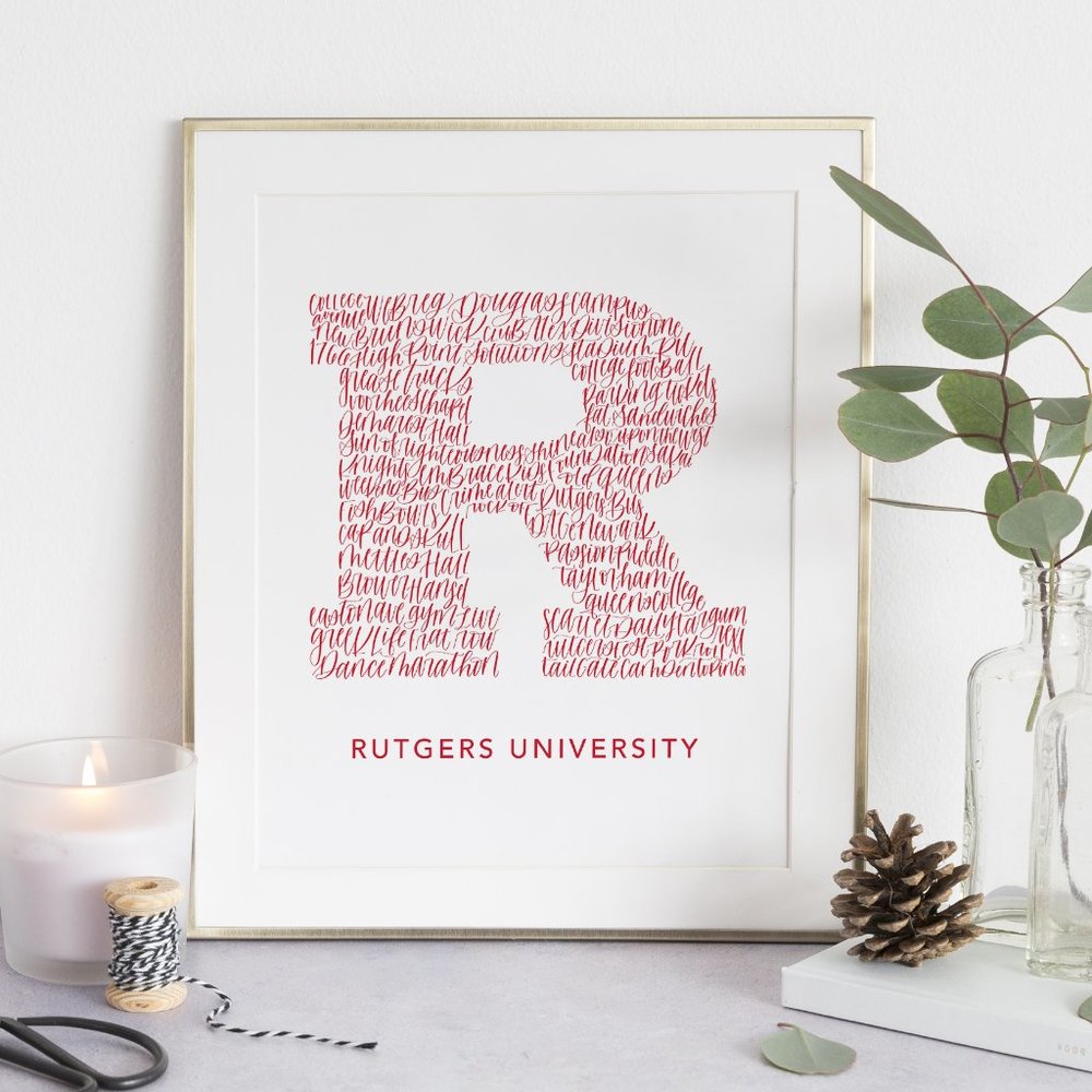 Rutgers University Word Art